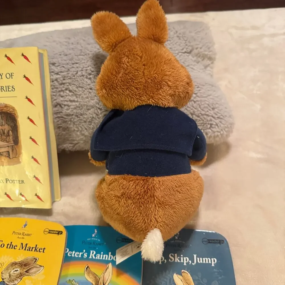 Beatrix‎ Potter Book Lot Treasury Of Bunny Stories & Kohls Peter Rabbit Plush